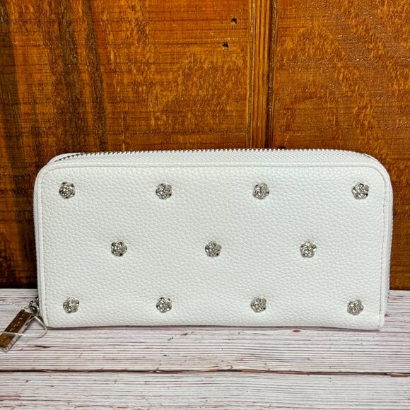 SKINNYDIP LONDON White Flower Stud Long Wallet - Picture 2 of 4